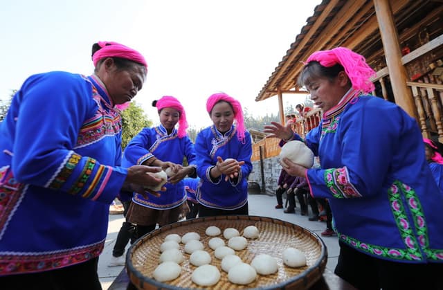 贵州锦屏:糍粑飘香迎新春