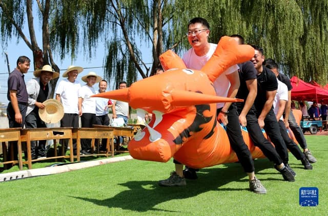 山东枣庄:趣味赛 庆丰收