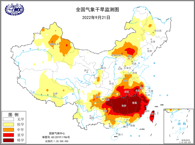气象干旱黄色预警:江西、湖南等7省市有特旱
