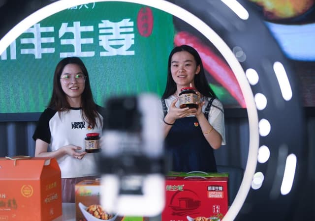 浙江嘉兴:党员公益直播助农销售